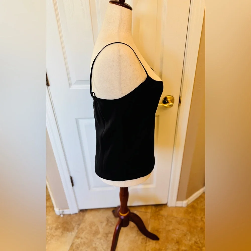 DANA BUCHMAN 100% Silk Black Camisole Women’s Size XL Style DBMUC093A Y2K - Picture 2 of 14